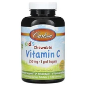 Otroski žvečljivi vitamin C, 250mg naravna mandarina - 120 vegetarijanskih tablet