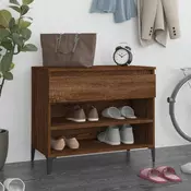 Vidaxl vidaXL Stojalo za čevlje dimljen hrast 70x36x60 cm