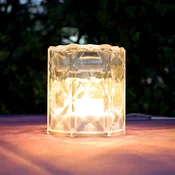 Newgarden LED namizna svetilka za polnjenje Jack Lux, višina 10 cm, IP54 - Sodobni - prozorno - Plastika