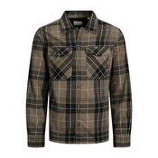 Jack & Jones  Srajce z dolgimi rokavi JJEJAY OVERSHIRT L/S  Zelena