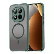 Hibridni ovitek HaloFrost II MagSafe za Xiaomi Redmi Note 15 Pro Plus/Poco M8 Pro - green