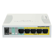 Mikrotik RB260GSP prekidac, 5x gigabitni PoE izlazni Ethernet pametni prekidac, SFP, SwOS (CSS106-1G-4P-1S)