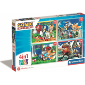 Clementoni Puzzle Sonic 4v1 (12+16+20+24 kosov)