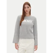 DKNY Pulover DJ4R0504 Siva Regular Fit