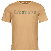 Timberland Majice s kratkimi rokavi Camo Linear Logo Short Sleeve Tee Bež