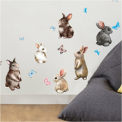 Djecje zidne samoljepljive naljepnice Ambiance Baby Rabbits
