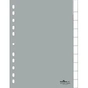 DURABLE LOČILNI LISTI A4 10-DELNI, BELI Z LISTIČI 6441