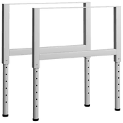 Okviri za radni stol 2 kom metalni 85 x (69 - 95,5) cm sivi