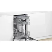 Bosch SPU4HMS10E Serija 4 Pomivalni za stroj vgradnjo 45 cm, nerjavno jeklo