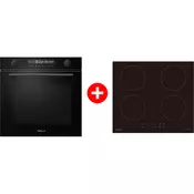 Tesla Ugradna rerna ventilatorska 72l BO910MBP + Ugradna ploca indukciona HI6401MB