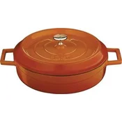 Saucepan, cast iron, 28 cm / 3.5 l, Trendy, orange color - LAVA