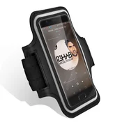 AVIZAR Športna manšeta za pametni telefon 5,2 \zaslon na dotik iz neoprena s praskami - črna, (20526573)