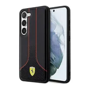 Maska Ferrari Samsung Galaxy S23+ crni tvrdi perforirani maska 296 P (FEHCS23MPCSK)