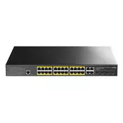 Cudy 24-Port Layer 2 Managed Gigabit PoE+ Switch with 4 Gigabit Combo Ports, 400W