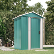 vidaXL Vrtna lopa zelena 126x97,5x177 cm pocinkano jeklo