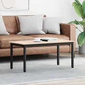 vidaXL Klubska miza Naravna 100 x 50 x 45 cm Masivno borovo les