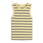 TOMMY HILFIGER Top  svetlo rumena / črna / bela