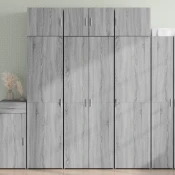 Visoka komoda boja hrasta 70x42,5x185 cm od konstruiranog drva