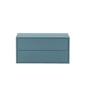 Boxie stenska omara z 2 predaloma 40x80x37 cm bencinsko modra