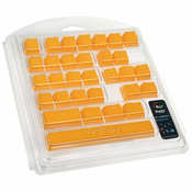 Ducky Rubber Keycap Set, 31 Tasten, Double-Shot, gummiert, für Backlight - orange DKSA31-USRDYNNO1