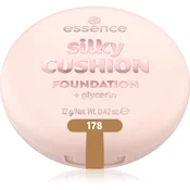 essence silky CUSHION FOUNDATION tekoči puder v gobici s srednjo prekrivnostjo odtenek 178 12 g