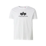 ALPHA INDUSTRIES Majica črna/bela