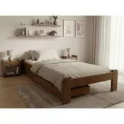 Ljubki dom Postelja ADA 80 x 200 cm hrast Posteljno dno: Lamelno posteljno dno, Vzmetnica: Vzmetnica Deluxe 10 cm
