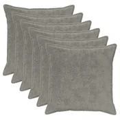 vidaXL Prevleka za blazino 6 kos HOUTEN Svetlo siva 55 x 55 cm