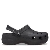 Crocs Natikači Classic Platform Glitter Clog W 207241 Črna