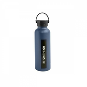 Kovinska steklenička za vodo z vakuumsko izolacijo 750 ml, temno modra