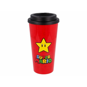 Stor Plastični termo lonček s pokrovom SUPER MARIO Star, 520ml, 01379