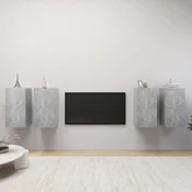 TV ormarici 4 kom boja betona 30,5x30x60 cm konstruirano drvo