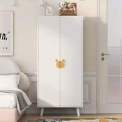 SONNENH Garderobna omara, 70 x 55 x 170 cm, MDF, bela, za shranjevanje v spalnici