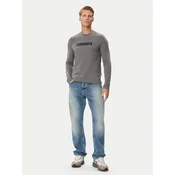 EA7 Emporio Armani Majica z dolgimi rokavi 7M002417 AF10373 M8011 Črna Slim Fit