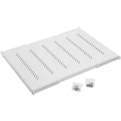 19 polica H4 perforirana 1U/650 mm, maks. 150 kg siva