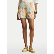 LAUREN RALPH LAUREN Kratke hlače iz tkanine 200P10134001 Pisana Relaxed Fit