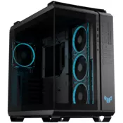 ASUS TUF Gaming GT502 Horizon ARGB ATX računalniško ohišje, kaljeno steklo, štirje 120mm ARGB ventilatorji, črno - 90DC0090-B19020