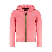 K-WAY PINK ZIP SWEATSHIRT FOR GIRLS