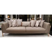 Casa Padrino luxury sofa gray/dark brown/copper - Living room sofa - Hotel sofa - Living room furniture - Hotel furniture - Luxury furniture - Living room furnishings - Luxury furnishings