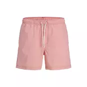 JACK & JONES Kratke kopalne hlače JPSTMAUI OCEAN rdeča/bela
