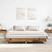 Posteljni okvir brez vzmetnice star les 160x200 cm