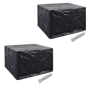 Den Pokrivalo za vrtno pohištvo 2 kosa z 8 obrocki 113x113cm