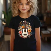Camiseta Majica sa štampanim printom Cam 402, Decija, Crna