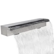 Vidaxl Pravokutna fontana/vodopad od nehrdajuceg celika za bazen 60 cm