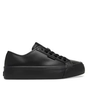 Superge Calvin Klein Vulc Flatf Lace Up Lth YW0YW01932 Črna
