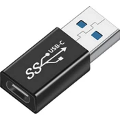 USB 3.0(m) na Type-C(f) redukcija, aluminijeva zlitina, 3A