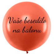 Personal Balon z besedilom - Oranžna 80 cm