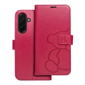 OEM Torbica MEZZO Book za SAMSUNG A36 5G v barvi teddy bear magenta