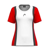 Ženska majica Head CLUB 25 TECH T-Shirt Women Red/White M