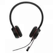 Jabra EVOLVE 20 UC Stereo USB Headband Special Edition Noise cancelling, USB connector, with mute-button and volume control on the cord, with leatherette ear cushion, Microsoft optimized (4999-829-409)